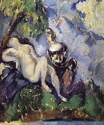 Paul Cezanne Bath woman who oil painting reproduction